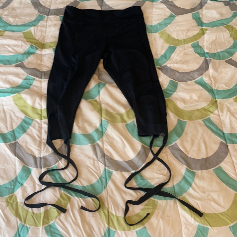Flexi Lexi ballet tie black yoga pants size M medium
